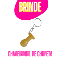 Kit Chupeta Bico Redondo Látex 0% BPA Livre de Bisfenol A Bico Amarelo Das Antigas Macio Molinho Lembra Seio - Importados da Malu