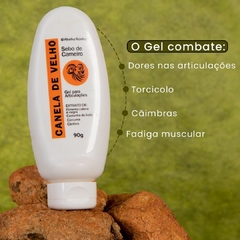 Imagem do Gel Para Articulações Musculares Canela De Velho Com Sebo De Carneiro 90g Abelha Rainha REF 3576