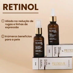 Kit Gel Creme Dia + Sérum Noite Concentrado Anti-Idade 3% Retinol Nanoencapsulado Rugas Linhas Expressão Abelha Rainha - comprar online