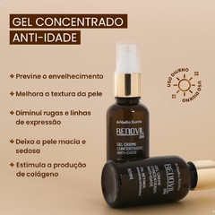 Kit Gel Creme Dia + Sérum Noite Concentrado Anti-Idade 3% Retinol Nanoencapsulado Rugas Linhas Expressão Abelha Rainha - Importados da Malu