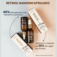 Kit Gel Creme Dia + Sérum Noite Concentrado Anti-Idade 3% Retinol Nanoencapsulado Rugas Linhas Expressão Abelha Rainha - loja online