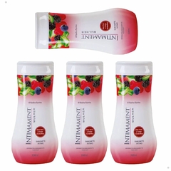 Kit 4 Sabonete Íntimo Aloe Vera E Frutas Vermelhas INTIMAMENT Abelha Rainha 200ml