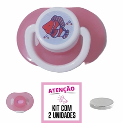 Kit 2 Chupetas Magnética Com Imã Embutido Para Boneca Reborn - Importados da Malu