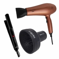 Kit Secador de Cabelo Marula + Chapinha Eleganza Plus + Super Difusor Gama Thermalplus na internet