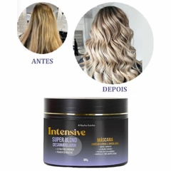 Máscara Desamareladora Para Cabelos Loiros E Grisalhos 300g Intensive Super Blond REF 1381