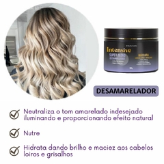 Máscara Desamareladora Para Cabelos Loiros E Grisalhos 300g Intensive Super Blond REF 1381 - loja online