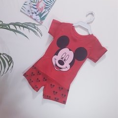 Conjunto: Camiseta e Short Mickey Várias Cores na internet