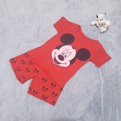 Conjunto: Camiseta e Short Mickey Várias Cores - Importados da Malu