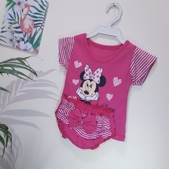 Conjunto Camisetinha Minnie e Calcinha Bunda Rica