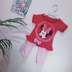 Conjunto Blusa Minnie e Calça de Algodão