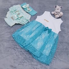 Kit Vestido de Tule, Calcinha e Tiara (3 peças) - Importados da Malu