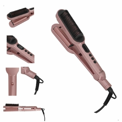 Kit Profissional Secador de Cabelo Eleganza Ceramic Ion Gama Italy + Prancha Chapinha Modeladora Waver Brush Keration - comprar online