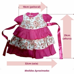 Imagem do Vestido Para Boneca Reborn Rosa Pink Roupinha Bebê Boneca Baby Kiss E Outras