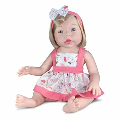 Boneca Reborn Small Loira Bebê Realista Com Vestido E Acessórios Sid Nyl REF 1185 - comprar online