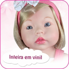 Boneca Reborn Small Loira Bebê Realista Com Vestido E Acessórios Sid Nyl REF 1185 - loja online