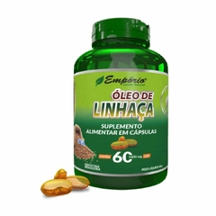 Óleo De Linhaça Auxilia Hipertensão Colesterol Menopausa Melhora Pele 60 Cápsulas Empório Saúde Natural REF 1230 - Importados da Malu