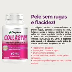 Collagym Colágeno em Cápsulas Combate Rugas Celulite Estrias Empório Saúde Natural REF 1238 - comprar online