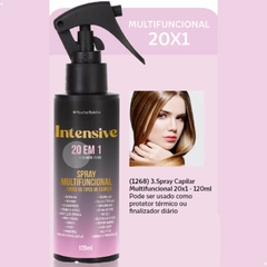 Imagem do Spray Capilar Multifuncional 20×1 Hidrata Proteção Térmica Desembaraça Revitaliza Frizz Intensive Abelha Rainha REF 1268