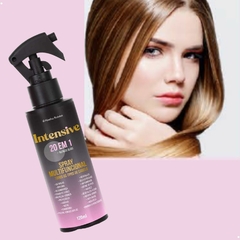 Spray Capilar Multifuncional 20×1 Hidrata Proteção Térmica Desembaraça Revitaliza Frizz Intensive Abelha Rainha REF 1268 - Importados da Malu