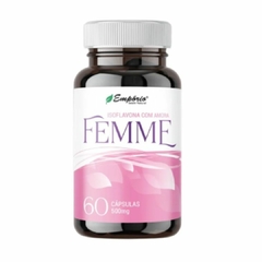 Suplemento Alimentar Femme Isoflavona Com Amora Melhora Menopausa Ondas de Calor 60 Cáps Empório Saúde Natural REF 1275 - Importados da Malu