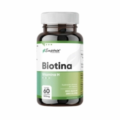 Vitamina Biotina Fortifica Unhas Saúde dos Ossos Evita Queda dos Cabelos 60 Cápsulas Empório Saúde Natural REF 1331 - loja online