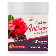 Chá De Hibiscus Com Colágeno Solúvel Sabor Morango 250g Empório Saúde Natural REF 1374 na internet