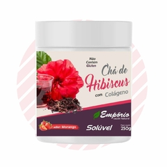 Imagem do Chá De Hibiscus Com Colágeno Solúvel Sabor Morango 250g Empório Saúde Natural REF 1374