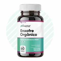 Suplemento Alimentar Em Cápsulas Enxofre Orgânico Msm Anti-inflamatório Antioxidante Empório Saúde Natural REF 1424