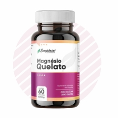 Suplemento Alimentar Magnésio Quelato 500mg 60 Cápsulas Empório Saúde REF 1540