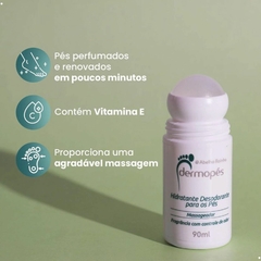 Hidratante Desodorante Roll-On para os Pés Dermopés 90ml Abelha Rainha REF 2073