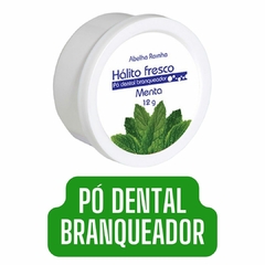 Pó Dental Branqueador Sabor Menta HÁLITO FRESCO 12gr Abelha Rainha REF 2128 - loja online