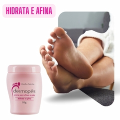 Creme Para Afinar Os Pés Hidrata e Afina Calos Áreas Ásperas DERMOPÉS Abelha Rainha 55gr REF 2218 - comprar online