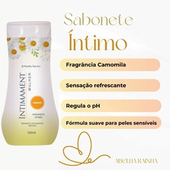 Sabonete Íntimo Camomila Suave Regula PH Protege Bactérias Odores Intimament Abelha Rainha REF 2358 - comprar online