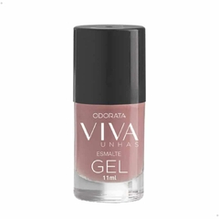 Esmalte Em Gel Renda Chic Rosado Cremoso Não Precisa Cabine Secagem Rápida Hipoalergênico Viva Unhas ODORATA REF 2359