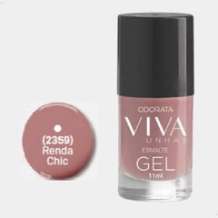 Esmalte Em Gel Renda Chic Rosado Cremoso Não Precisa Cabine Secagem Rápida Hipoalergênico Viva Unhas ODORATA REF 2359 - comprar online