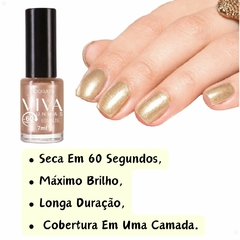 Esmalte 60 Segundos Ouro Festa Cintilante 7ml Viva Unhas ODORATA REF 2566 na internet