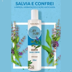 Shampoo Salvia e Confrei Combate Caspa e Coceira CAPI HAIR Abelha Rainha 200ml REF 2602 na internet