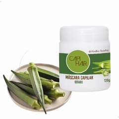 Máscara Capilar Quiabo Capi Hair Alinha Hidrata Elimina Frizz Abelha Rainha 120gr REF 2613 - Importados da Malu