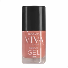 Esmalte Em Gel Nude Absoluto Cremoso Não Precisa Cabine Secagem Rápida Hipoalergênico Viva Unhas ODORATA REF 2681