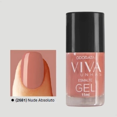 Esmalte Em Gel Nude Absoluto Cremoso Não Precisa Cabine Secagem Rápida Hipoalergênico Viva Unhas ODORATA REF 2681 na internet