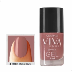 Esmalte Em Gel Malva Glam Rosê Cremoso Não Precisa Cabine Secagem Rápida Hipoalergênico Viva Unhas ODORATA REF 2682 na internet