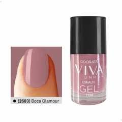 Esmalte Em Gel Boca Glamour Rosa Cremoso Não Precisa Cabine Secagem Rápida Hipoalergênico Viva Unhas ODORATA REF 2683 - Importados da Malu