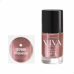 Esmalte Em Gel Riqueza Rosado Cintilante Não Precisa Cabine Secagem Rápida Hipoalergênico Viva Unhas ODORATA REF 2700 - comprar online