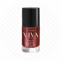 Esmalte Em Gel Sedução Vinho Cintilante Não Precisa Cabine Seca Rápido Hipoalergênico Viva Unhas ODORATA REF 2701 na internet