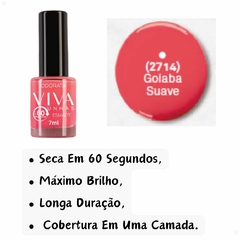 Esmalte 60 Segundos Goiaba Suave Cremoso 7ml Viva Unhas ODORATA REF 2714 na internet