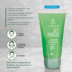 Esfoliação Facial Abelha Rainha AURA-R Baba De Caracol 60g REF 3044 - loja online