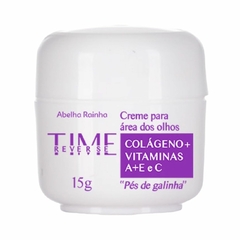 Creme Facial Para Pés de Galinha Área dos Olhos Olheiras TIME REVERSE Abelha Rainha 15gr REF 3070