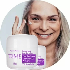 Imagem do Creme Facial Para Pés de Galinha Área dos Olhos Olheiras TIME REVERSE Abelha Rainha 15gr REF 3070