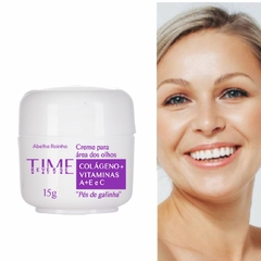 Creme Facial Para Pés de Galinha Área dos Olhos Olheiras TIME REVERSE Abelha Rainha 15gr REF 3070 - loja online