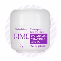 Creme Facial Para Pés de Galinha Área dos Olhos Olheiras TIME REVERSE Abelha Rainha 15gr REF 3070